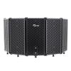 Tlingt Reflection Filter Microphone Soundproofing Acoustic Absorption Material Shield Noise Reduction High-Density Foam Foldable 32cm x 15cm 5 Sheets