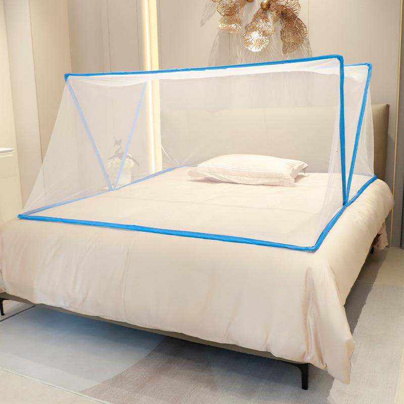 Foldable Mosquito Net Good Ventilation 1-3 People Prevent Children From Falling Off The Bed