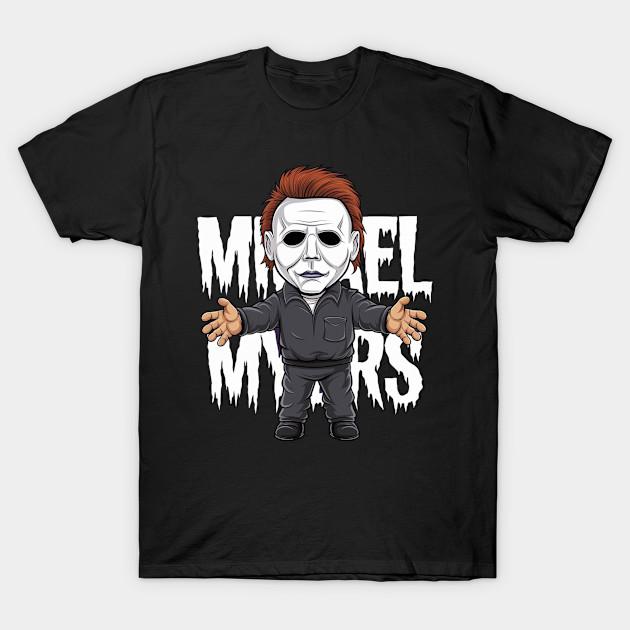 

Men Black Print T-shirt Michael Myers Is Coming No-Cut Transfer Paper Print Cotton Tshirt - Men s Summer Cotton Graphic Tee 5XL різнокольоровий