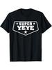 "Super Yeye" Chinese Text & Stars Print Loose Fit T-Shirt - Oversized Round Neck Casual Summer Tee Suitable for Chinese Grandpa - Novelty Gift
