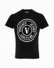 T-shirt z nadrukiem logo VERSACE JEANS COUTURE - CZARNY. Koszulka unisex