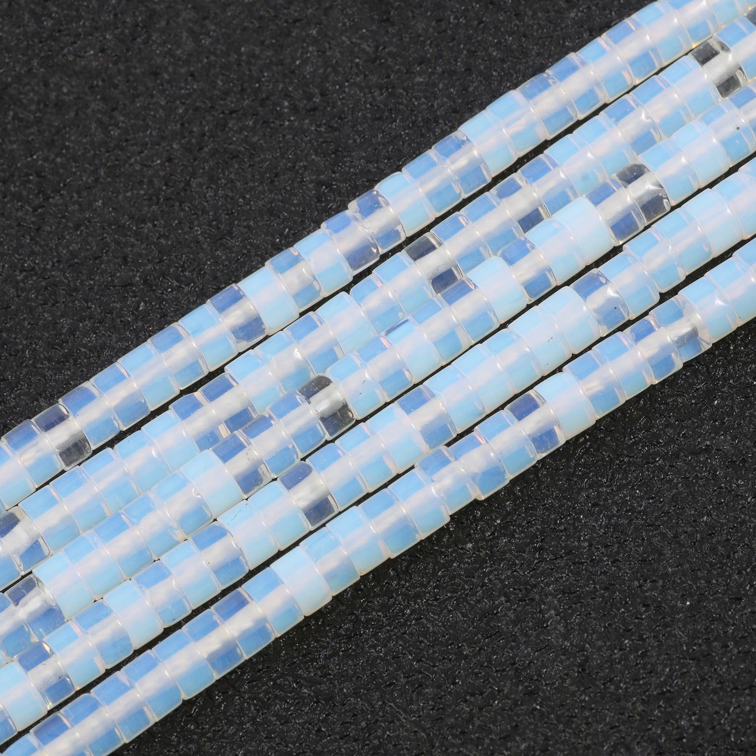 

Бусина Rondelle из натурального камня 4x2 мм, бирюзовая кварцевая яшма, плоские круглые бусины в форме диска для изготовления ювелирных изделий, аксессуары для браслетов «сделай сам», 15 дюймов white opal 4x2mm