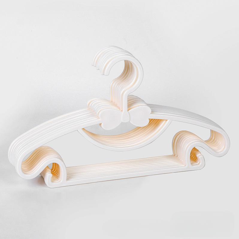 Home Baby Anti Slip Clothes Hanger, Bow Tie Clothes Hanger, Wardrobe, Children S Clothing Storage Rack, Dry And Wet Dual-Use