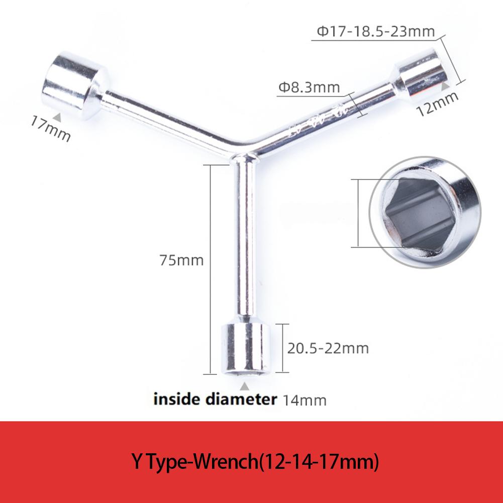 Triangular Socket Wrench Hex Wrench Repair Tool High Frequency Quenching External Hexagonal Design 10 12 14mm 12 14 17mm