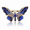 Lanhao Fashion Butterfly Brooch - Colorful Alloy with Diamonds, Women's Versatile Accessory
