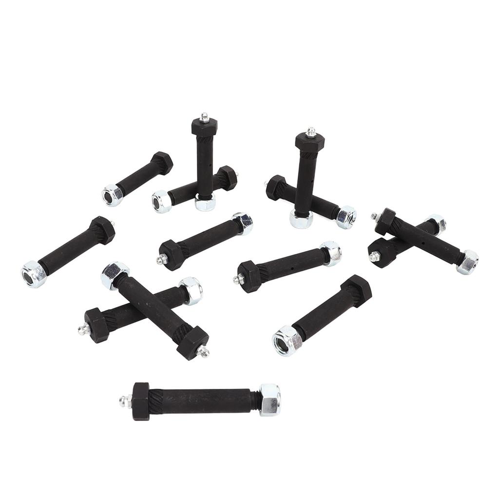 14pcs Greaseable Spring Bolt with Locknut 9 16in OD 3in Length Carbon Steel Zinc Plated for Trailer