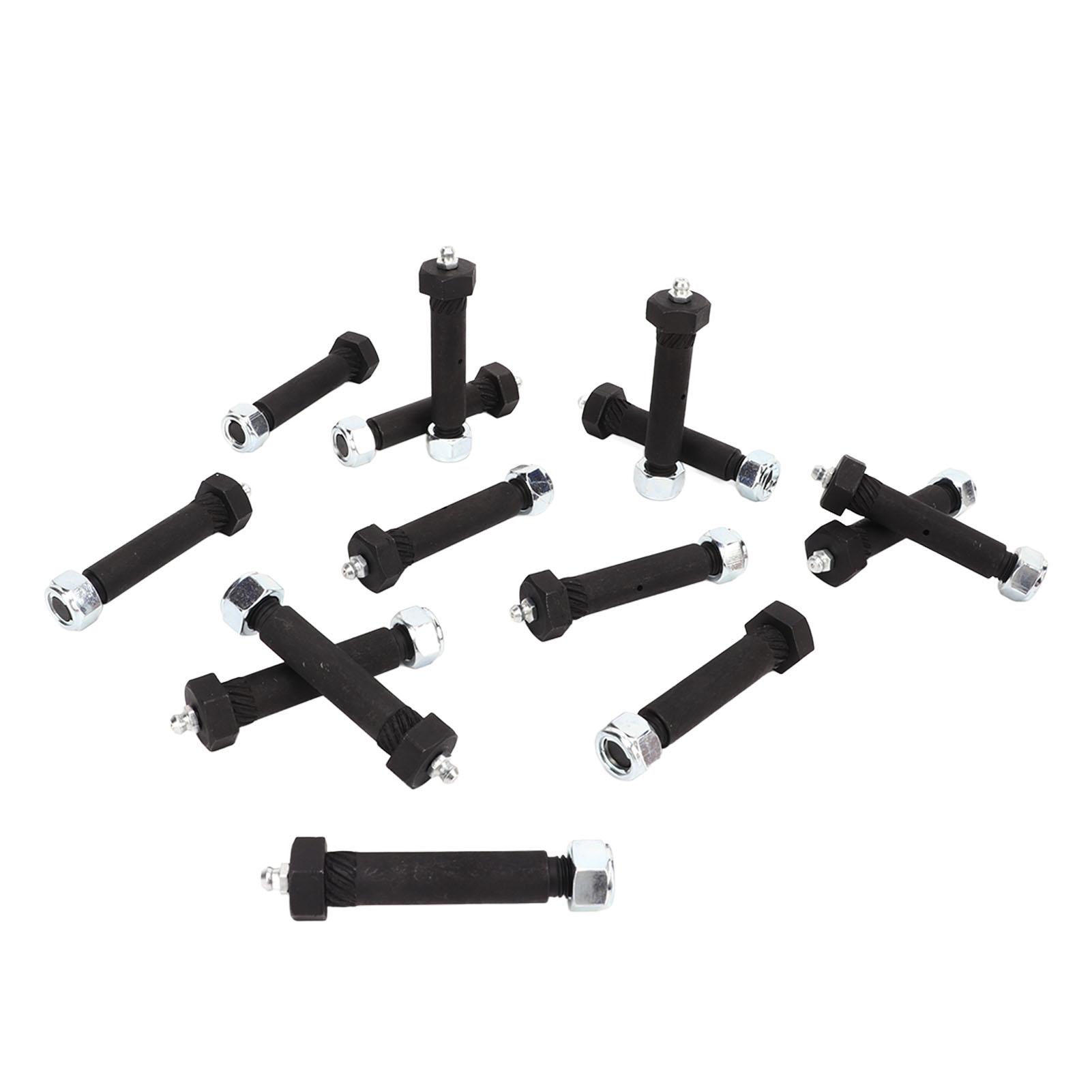 

14 шт. смазываемых пружинных болтов с контргайкой, наружный диаметр 9/16 дюйма, длина 3 дюйма, углеродистая сталь, оцинкованные для прицепа