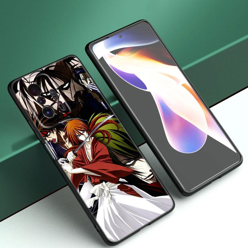 Rurouni Kenshin Anime Black Phone Case For Xiaomi Mi 9 SE 8 10 10T 11 12 13 Lite 9T 11T 12S 12T 13T 14 Pro 5G NE 11i 12X