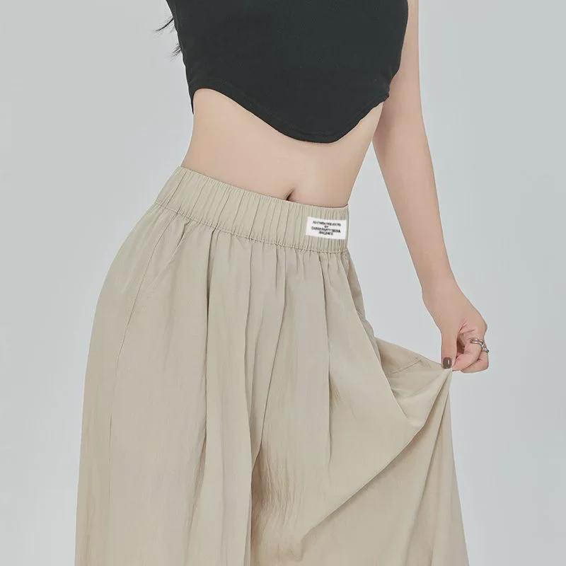 2023 Summer Women's High-Waisted Pleated Wide-Leg Pants - Slim, Versatile, Casual Style