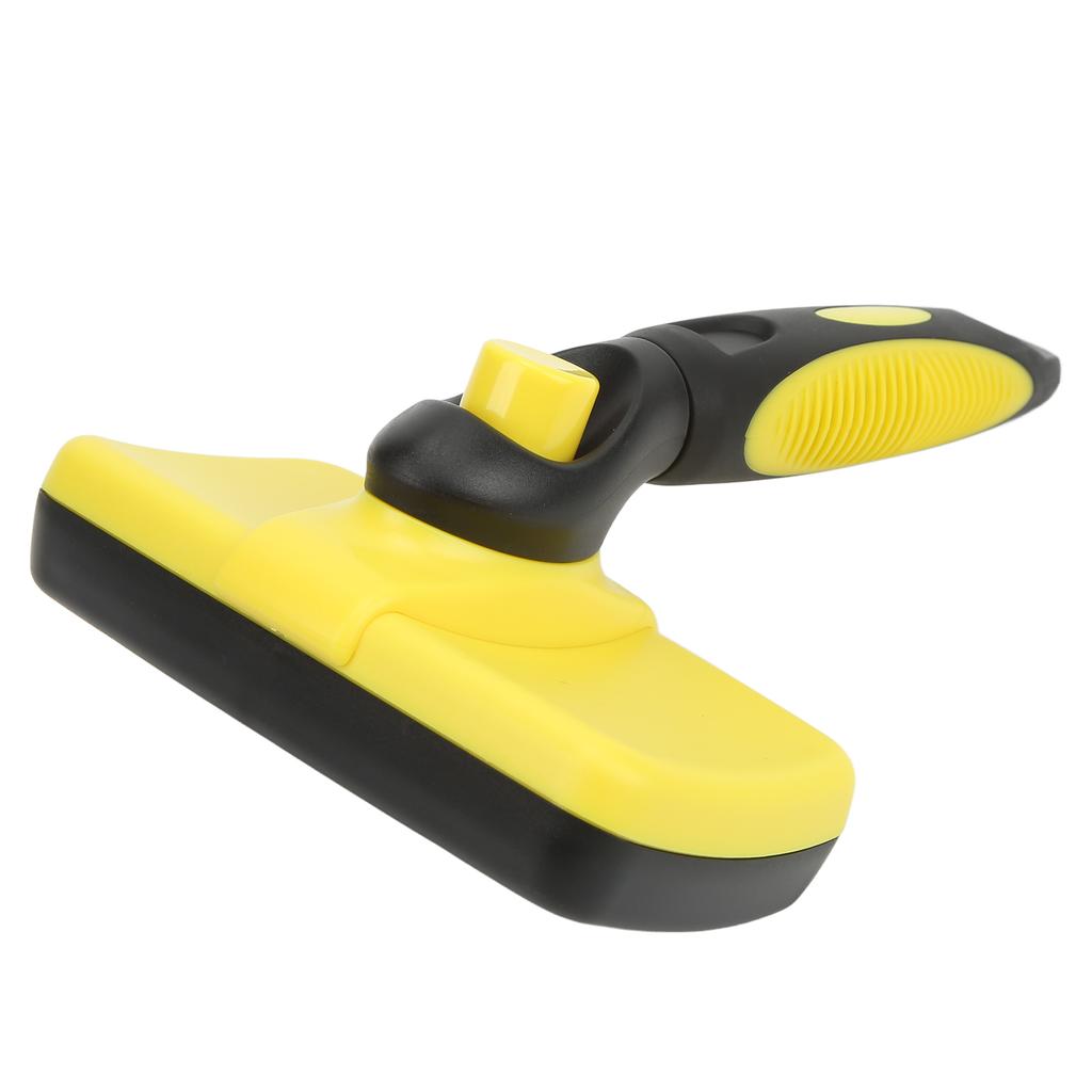 Szczotka do sierści zwierząt samoczyszcząca masująca z okrągłymi końcówkami do pielęgnacji psów i kotów, królików - żółta