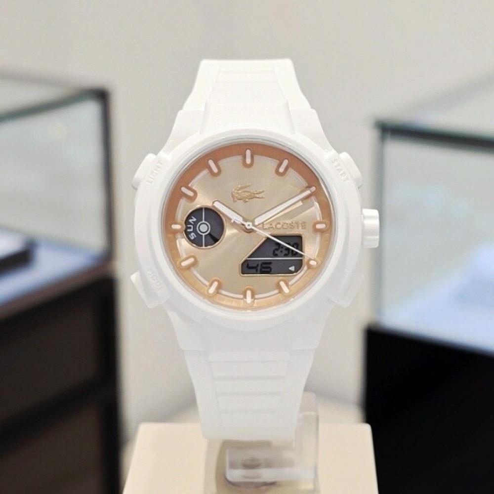Lacoste Daegu Department Store Lacoste Lc33 White Silicone Unisex Watch white (40mm)