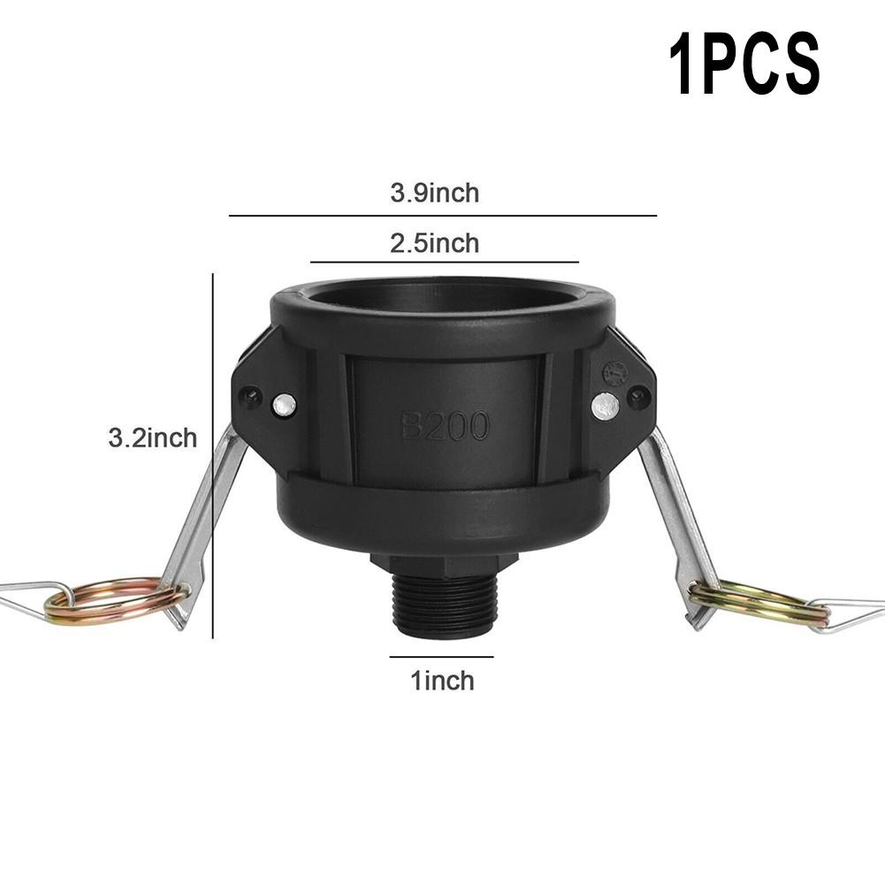 275 330 Gallon IBC Tote Water Tank Drain Adapter 2"Cam Lock for Garden Hose 3/4"