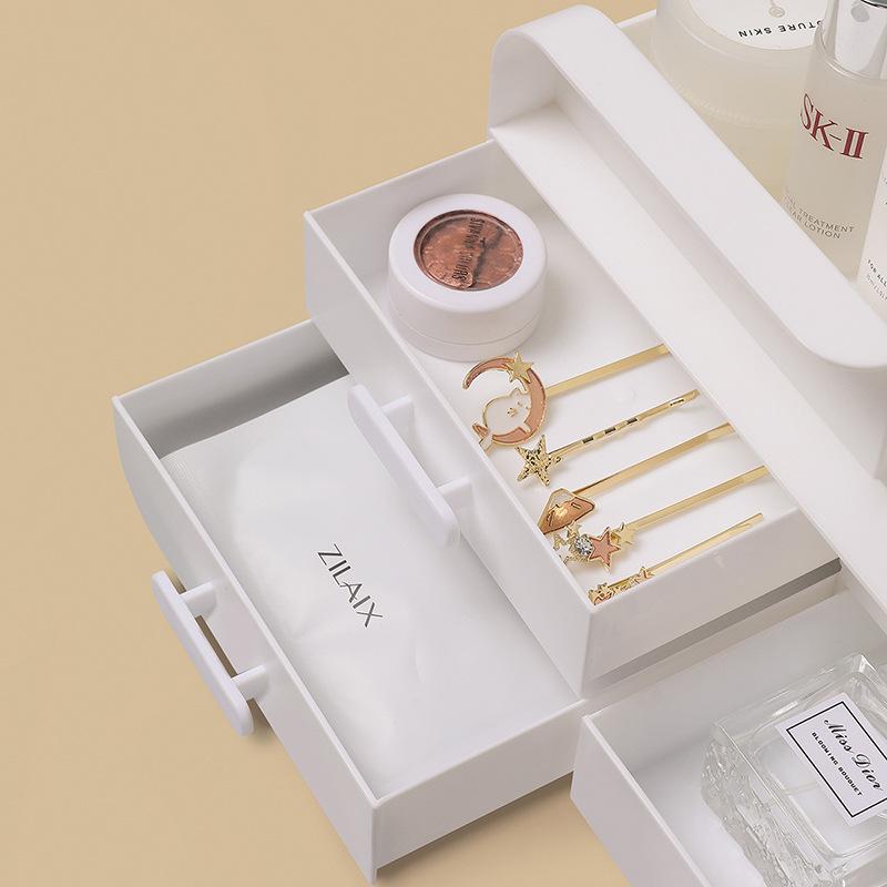 Organizér na péči o pleť a make-up: Prachotěsné úložiště na masky, rtěnky, štětce a další