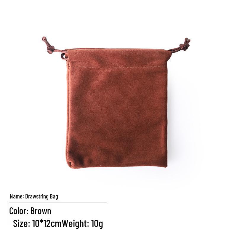 Black Velvet Drawstring Jewelry Pouch