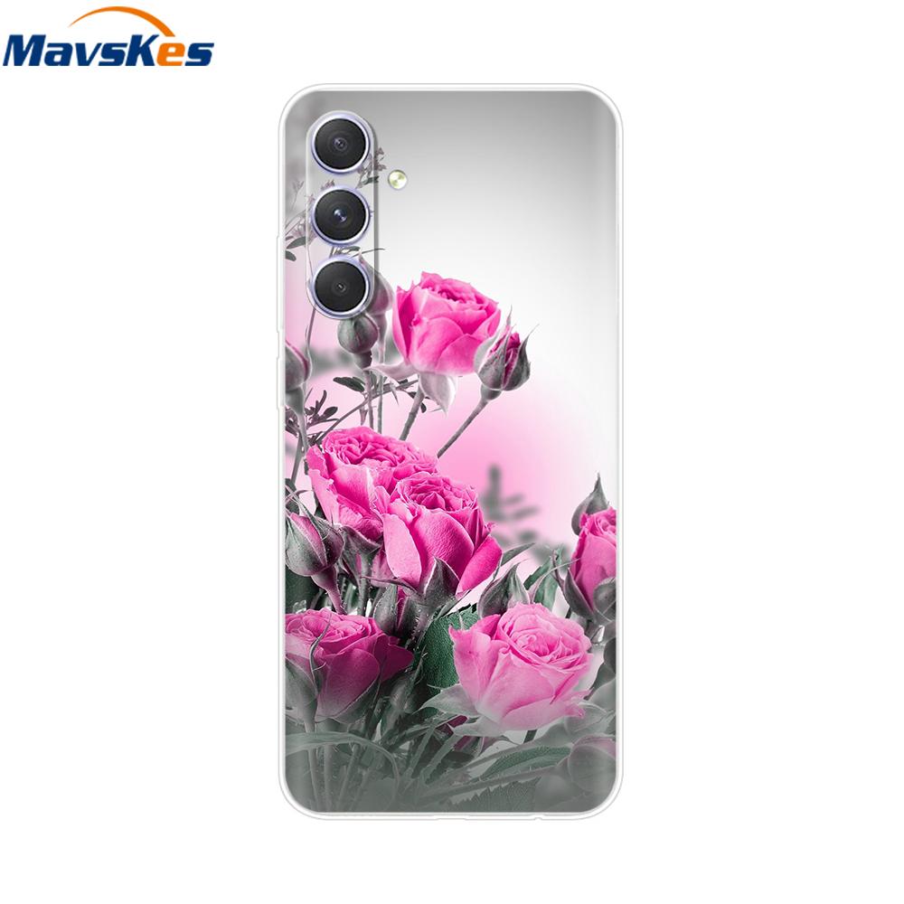Shockproof Clear Silicone Soft Phone Back Case For Samsung Galaxy A55 5G SM-A556V A 55 Cases Cover Coque Shell Bags Mask Fundas