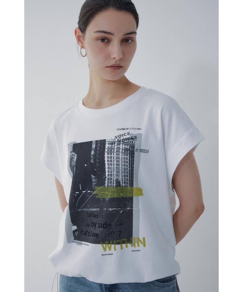 Bobeu Frame Graphic T-Shirt_White 7156240013