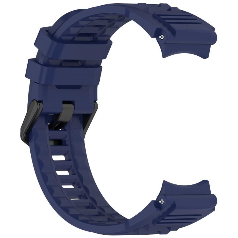 Sweatproof Sport Silicone Straps Multiple Hole Adjustable Universal Fit Flexible Soft Silicone Watch Band for Smartwatches