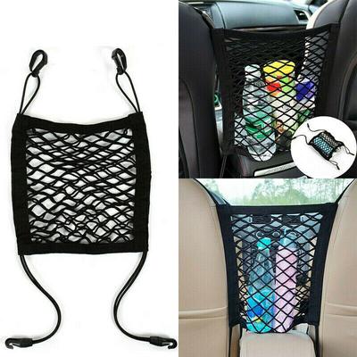 Borsa a rete elastica tra l'organizzatore del sedile dell'auto e la tasca portaoggetti per i bagagli Borsa a rete per riporre il sedile dell'auto per riporre l'auto