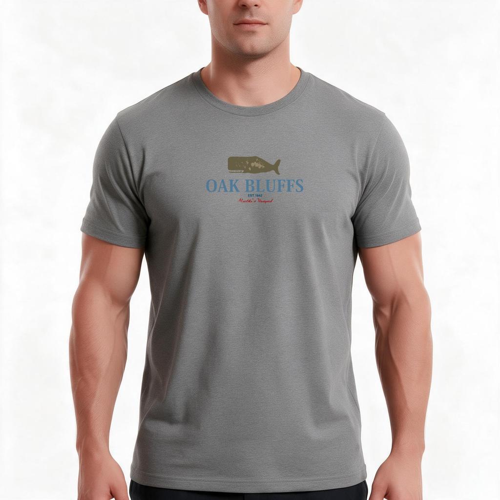 Oak Bluffs Marthas Vineyard Tshirt Summer Casual Cotton Tee Oversized Streetwear Tops Vintage Graphic Print 100 Cotton