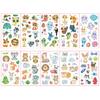 10 Sheetsset Children'S Colorful Glitter Tattoo Stickers Cartoon Animal Unicorn Butterfly Temporary Fake Tattoos Kids Gift