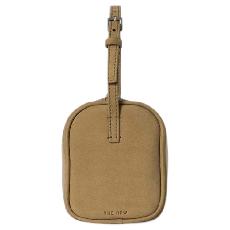 The Row 90er Jahre Abgerundete Kante Lederbesatz Kalbsleder Tragetasche Damen Handtaschen Sand-Grau W1281L651SANDS