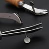 2Pcs Adjustable Leather Edge Stitching Groover Leather Craft Groove Gouge DIY Tool Leather Crimper Slotting and Grooving