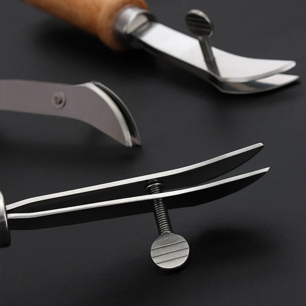 2Pcs Adjustable Leather Edge Stitching Groover Leather Craft Groove Gouge DIY Tool Leather Crimper Slotting and Grooving