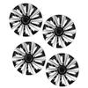 4 Pcs 14in Wheel Hub Cap Full Protection Stylish Look Lightweight Easy Install Universal Fit for Any 14in Steel Wheels