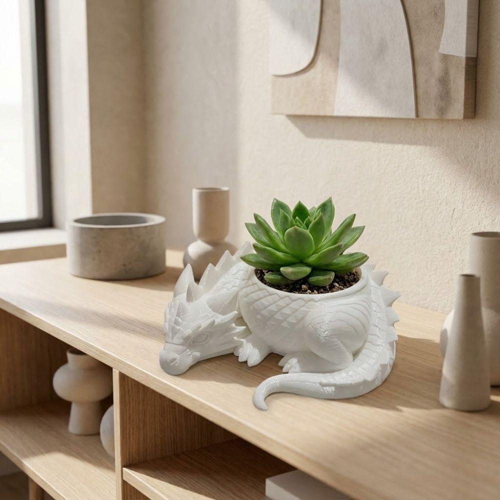 3D Printed Succulent Planter Plastic Jewelry Storage Tray Creative Flower Pot  For Yard Garden