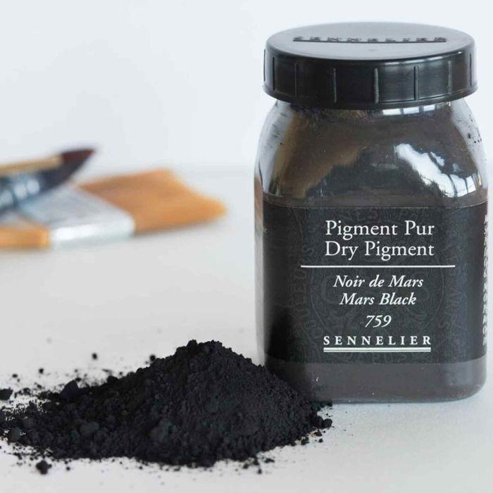 Pigment for Painting - 180g Jar - Mars Black
