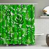 Green Palm Leaves Shower Curtain Waterproof Bathroom Decor For Home Decoration 69X70 Inches Green
