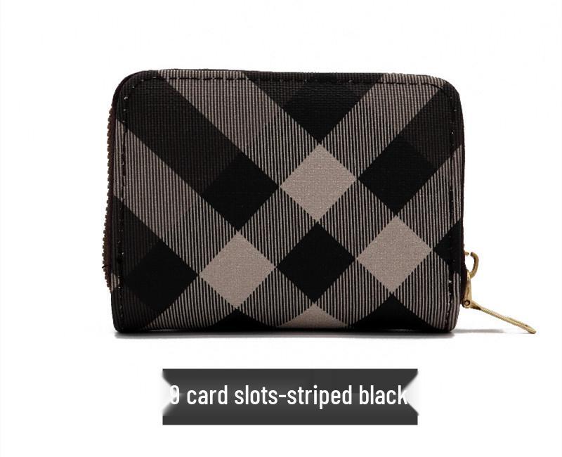 

Classic Women s Large Capacity Stripe Accordion Card Holder & Coin Purse