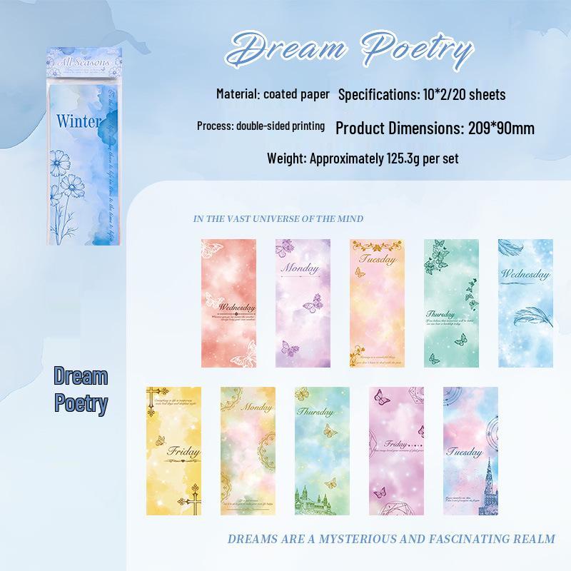 

ZABC Small Town Story Series: 20-Sheet Collage Card Set with 4 Unique Styles