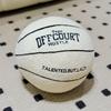 1pcs Teddy Plush Basketball Shape Pillow with Letter Embroidery PP Cotton Filled Novelty Cushion for Sports Decor Gift for Fans