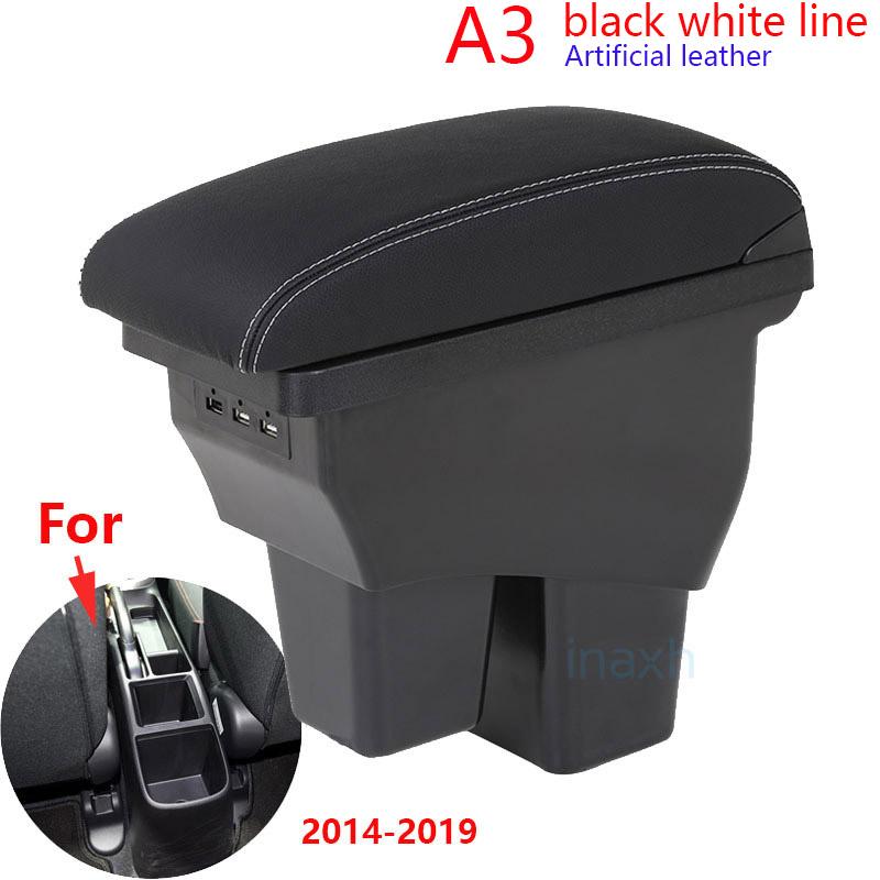 For Honda Jazz Armrest For Honda Fit Jazz 3 Car Armrest Box 2014-2019 Retrofit Accessorie Car Storage Box Simple Installation