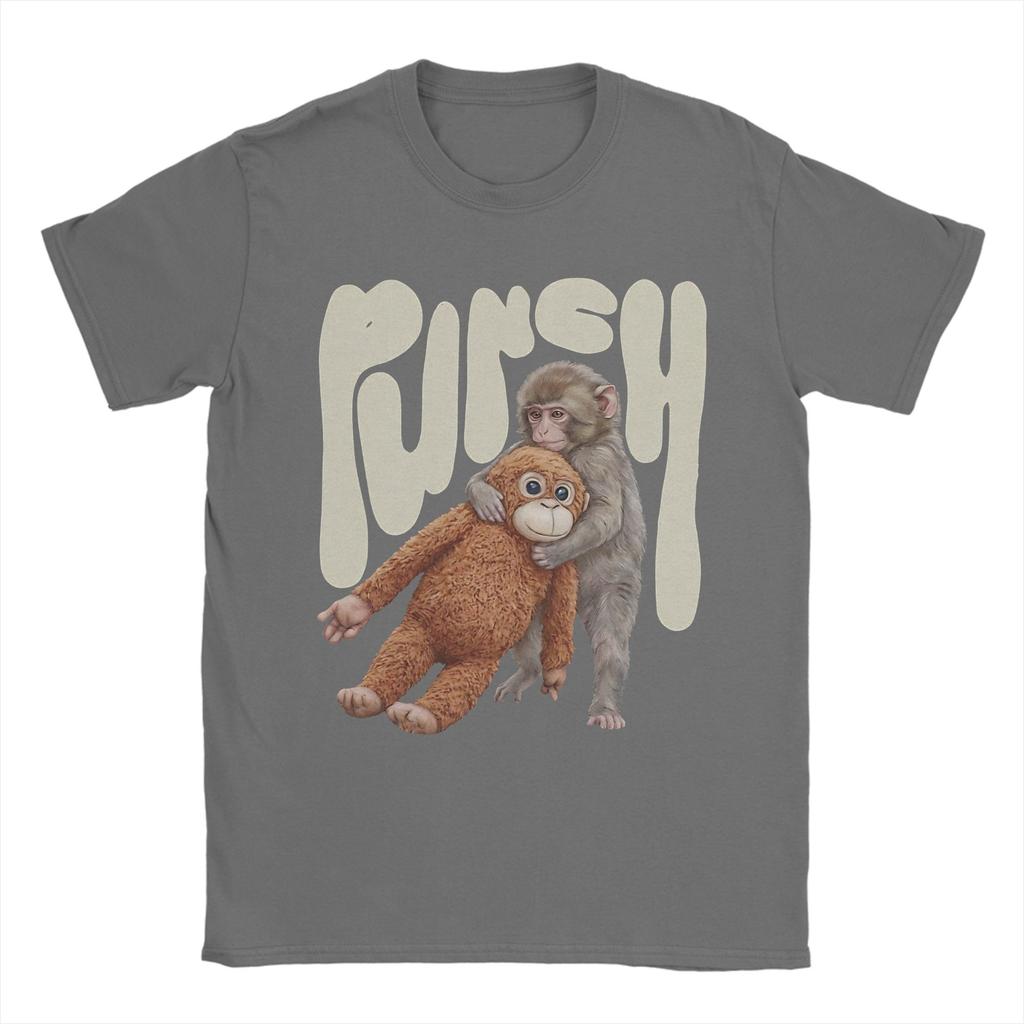 Punch Baby Monkey Team Punch The Monkey Cute T Shirt for Unisex Cotton Funny TShirts Round Collar Tee Shirt Short Sleeve Tops New