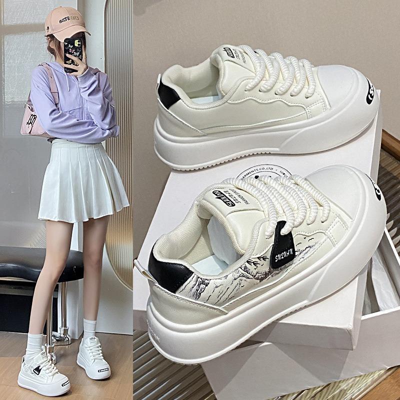 

New Women s Shoes Casual Sports Versatile Sneakers 35 чорний/бежевий