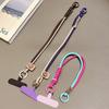 Phone Lanyard Wrist Strap Woven Phone Lanyard Creative Keychain Hanging Rope Anti-lost Security Wristband Universal Short Rope