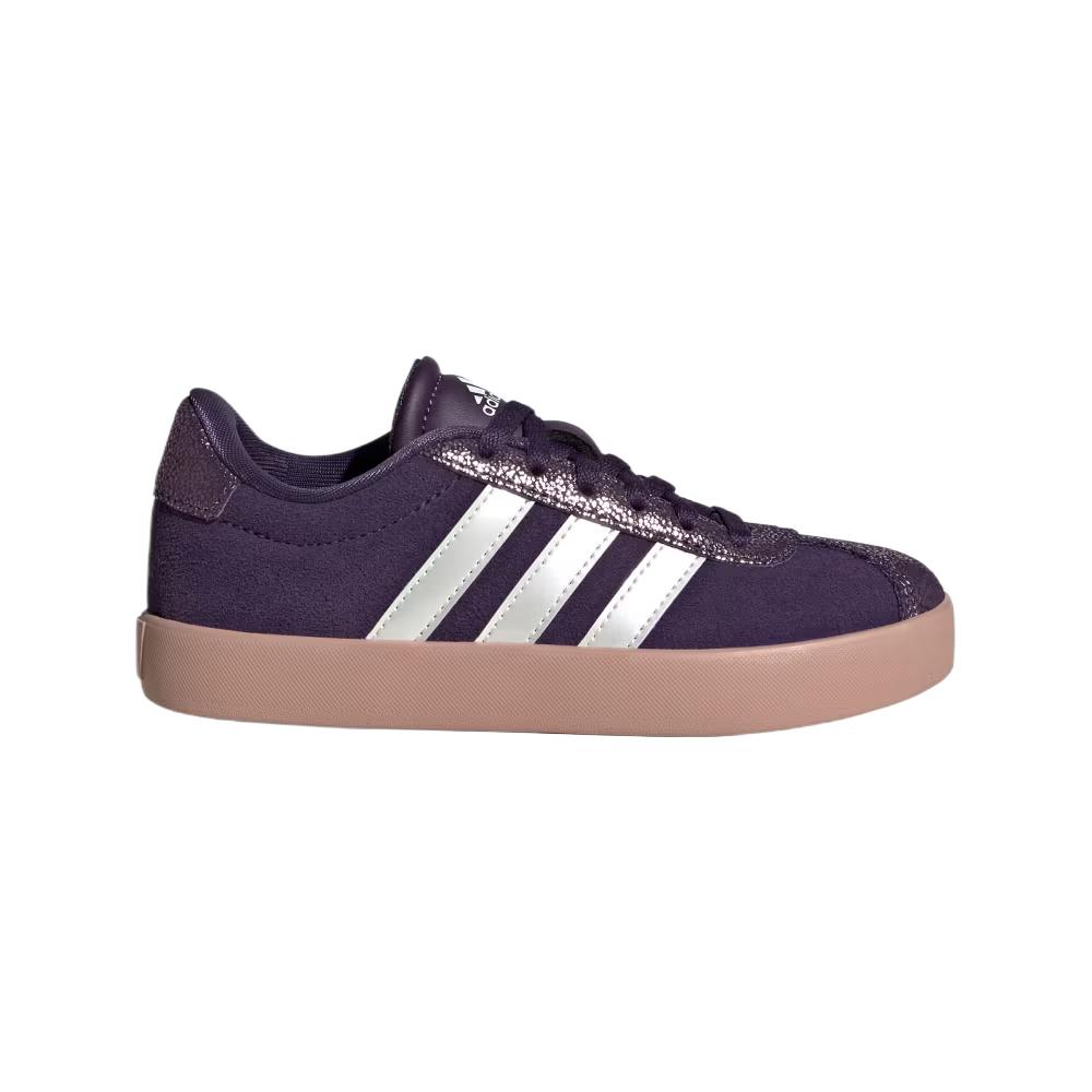 adidas VL Court 3.0 K Aurora Plum Kids Sneakers Purple Zero-Metalic Pink-Gum JS3485