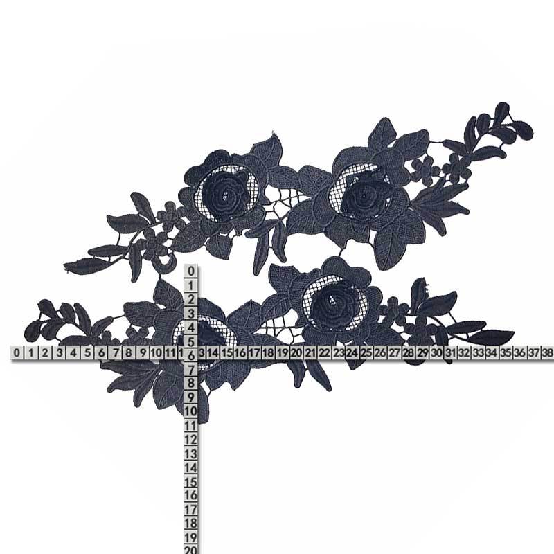 Water-soluble lace to flowers, three-dimensional hollow embroidery, heavy work double-layer appliqués, DIY lace accessories