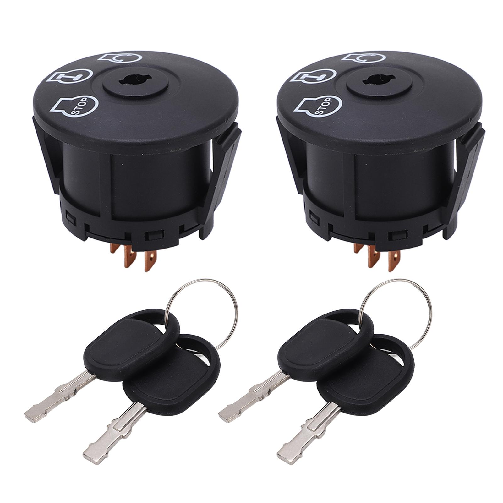 

1 Pair Ignition Switch with 4 Keys 725 0 4228 Rust Proof Replacement for Cub Cadet Lawn Tractor RZT50 RZT54