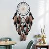 Handgewebter leuchtender Perlen-Traumfänger Buntes Feder-Wandbehang Feder-Windspiel Geschenk