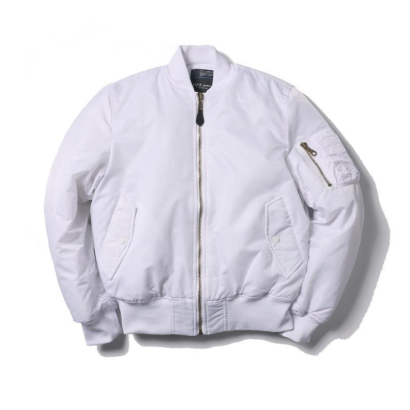 Giacca da pilota militare Normanlong MA1: Giacca da baseball Air Force classica da uomo, spessa, autunno-inverno