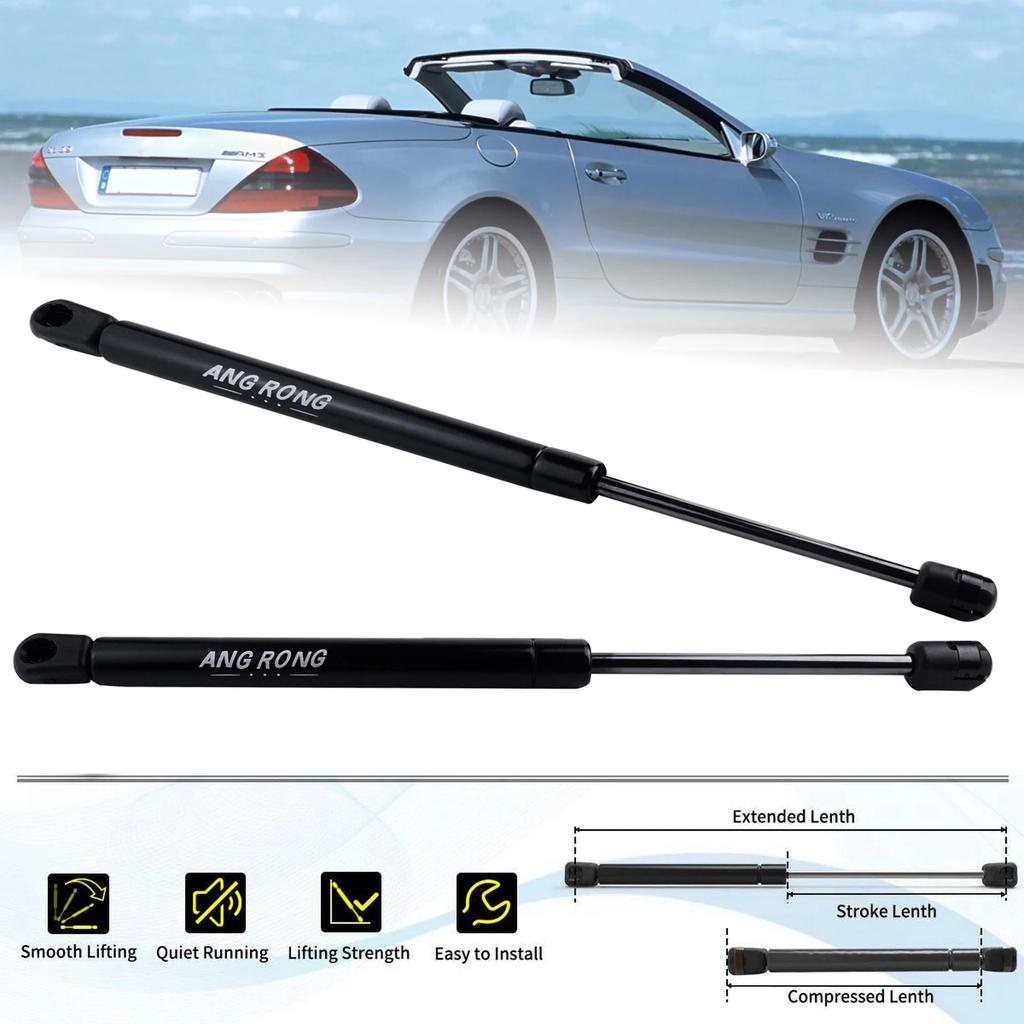 2x Rear Tailgate Boot Trunk Gas Spring Struts 2307500036 For Mercedes Benz SL R230 2001-2012