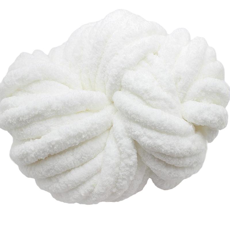 

1 рулон толстый шарф из исландской шерсти, подушка для дивана, шапка, мягкая грубая пряжа, очень толстый домашний текстиль, 250 г белый