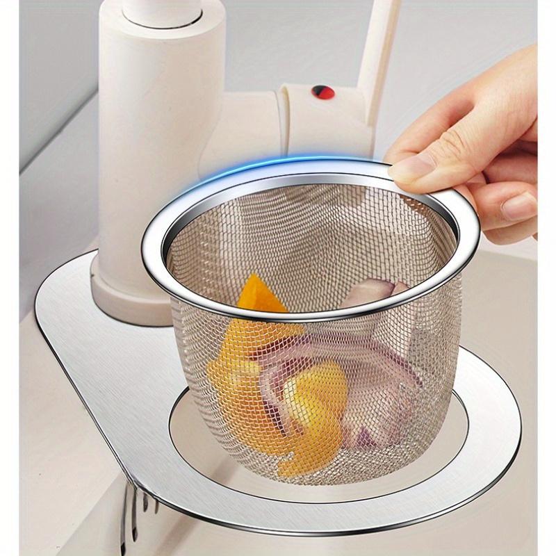 1pc, Multifunctional Sink Basket, Handle, Removable Sink Drain, Corner Drain, for Water and Water Treatment