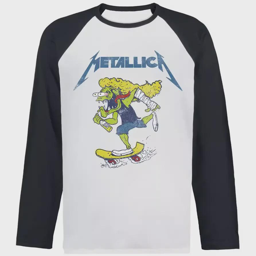 Metallica King of Metal Langarm-Rock-Punk-Pullover für Herren