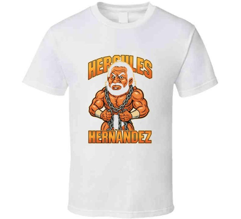 Hercules Hernandez Retro Wrestling Legend Caricature Unisex T-Shirt M