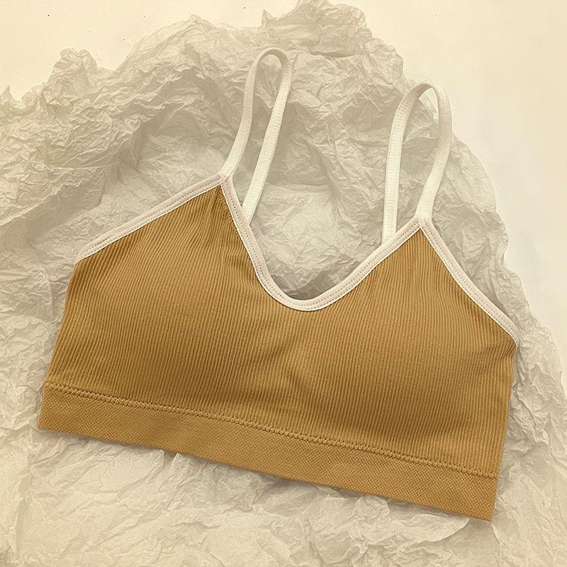 

Женская бесшовная летняя тонкая майка-топ с фиксированной чашкой, пуш-ап, противоскользящий бюстгальтер, бюстье против обвисания груди XL