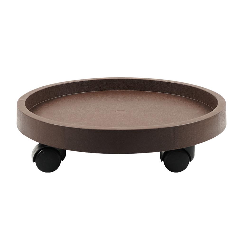Round Movable Planter Tray With Wheels Multi-Purpose Moving Potted Plant Tool For Large Potted Plants Gardening Flower Pot Tray